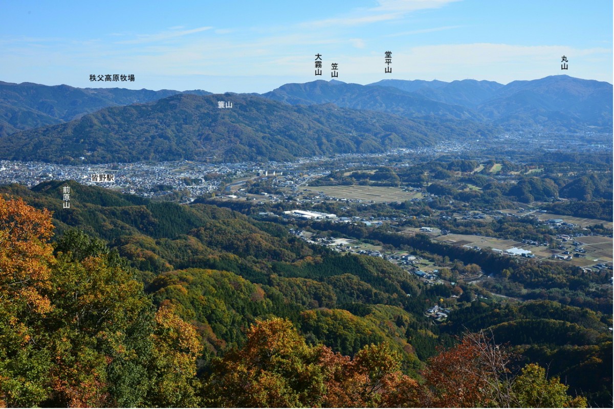 破風山皆野 アルプス 華厳の滝登山口から