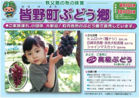 皆野町ぶどう郷チラシ